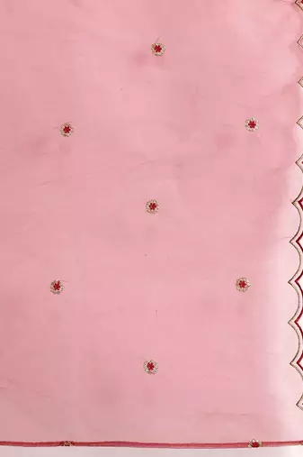 Floral Embroidered Kurta with Trousers & With Dupatta