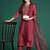Floral Embroidered Kurta with Trousers & With Dupatta