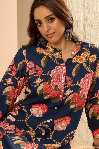 Women Floral Printed Regular Kurta with Palazzos
