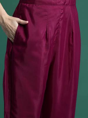 Ethnic Motifs Embroidered Sequinned Kurta with Trousers & With Dupatta 3