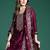 Ethnic Motifs Embroidered Sequinned Kurta with Trousers & With Dupatta