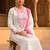 Women Floral Embroidered Regular Thread Work Kurta with Trousers & With Dupatta