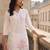 Women Floral Regular Thread Work Kurta with Trousers & With Dupatta