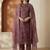 Women Floral Embroidered Regular Thread Work Chanderi Cotton Kurta with Trousers & With Dupatta