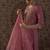 Ethnic Motifs Embroidered Notch Neck Zari Kurta With Palazzos & Dupatta