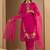 Women Floral Embroidered Thread Work Kurta With Trousers & Dupatta Kurta Sets