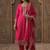 Women Ethnic Motifs Embroidered Regular Chanderi Cotton Kurta with Trousers & With Dupatta