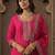 Women Ethnic Motifs Embroidered Regular Chanderi Cotton Kurta with Trousers & With Dupatta