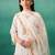 Women Floral Embroidered Regular Mirror Work Kurta with Trousers & Dupatta