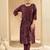 Women Ethnic Motifs Embroidered Regular Thread Work Pure Cotton Kurta with Trousers