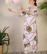 Women Floral Printed Regular Pure Cotton Kurta with Trousers