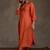 Women Ethnic Motifs Embroidered Pleated Thread Work Liva Kurta with Trousers