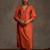 Women Ethnic Motifs Embroidered Pleated Thread Work Liva Kurta with Trousers