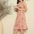 Women Floral Printed Pure Cotton A-Line Kurta with Trouser