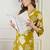 Women Floral Printed Pleated Pure Cotton Kurta with Trousers