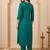 Women Ethnic Motifs Embroidered Regular Thread Work Kurta with Trousers