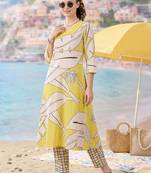 Women Printed Regular Pure Cotton Kurta with Trousers