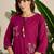 Women Embroidered Regular Pure Cotton Kurta with Trousers