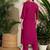 Women Embroidered Regular Pure Cotton Kurta with Trousers