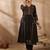 Women Ethnic Motifs Embroidered Pleated Sequinned Pure Cotton Kurta with Trousers