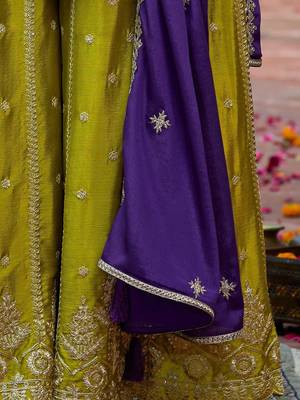 Women Ethnic Motifs Embroidered Regular Sequinned Kurta with Palazzos & With Dupatta 6