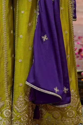Women Ethnic Motifs Embroidered Regular Sequinned Kurta with Palazzos & With Dupatta