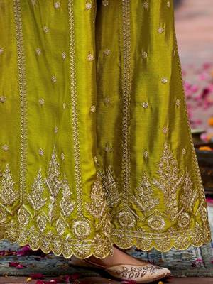 Women Ethnic Motifs Embroidered Regular Sequinned Kurta with Palazzos & With Dupatta 7