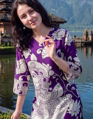 Women Floral Printed Regular Pure Cotton Kurta with Trousers 2