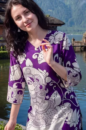 Women Floral Printed Regular Pure Cotton Kurta with Trousers