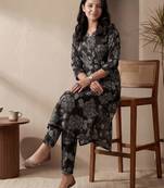 Women Floral Printed Regular Pure Cotton Kurta with Trousers