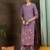 Floral Printed Notch Neck Pure Cotton Straight Kurta With Trousers