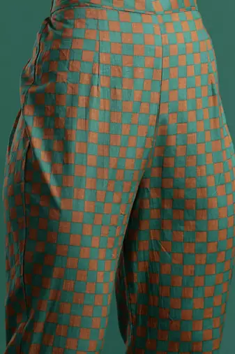Printed Regular Beads and Stones Pure Cotton Kurta with Trousers & Dupatta