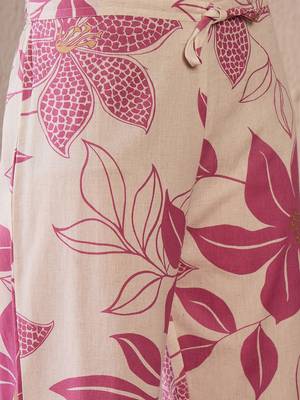 Women Floral Printed Regular Pure Cotton Kurta with Palazzos 4