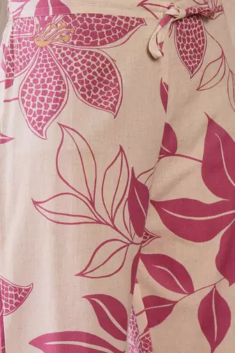 Women Floral Printed Regular Pure Cotton Kurta with Palazzos