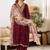Women Ethnic Motifs Embroidered Regular Thread Work Kurta with Palazzos & With Dupatta