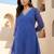 Women Ethnic Motifs Printed Regular Thread Work Kurti with Trousers