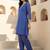 Women Ethnic Motifs Printed Regular Thread Work Kurti with Trousers