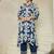 Floral Printed V-Neck Pure Cotton Kurta with Trousers