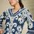 Floral Printed V-Neck Pure Cotton Kurta with Trousers
