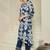 Floral Printed V-Neck Pure Cotton Kurta with Trousers