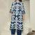 Floral Printed V-Neck Pure Cotton Kurta with Trousers