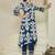 Floral Printed V-Neck Pure Cotton Kurta with Trousers