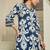 Floral Printed V-Neck Pure Cotton Kurta with Trousers
