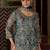 Women Floral Embroidered Regular Beads and Stones Kurta with Sharara & With Dupatta