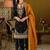 Black Embroidered Straight Kurta Palazzos Dupatta Set