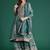 Ethnic Motifs Embroidered Sequinned Kurta with Palazzos & Dupatta