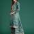 Ethnic Motifs Embroidered Sequinned Kurta with Palazzos & Dupatta