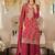 Women Ethnic Motifs Embroidered Panelled Mirror Work Kurta with Palazzos & With Dupatta