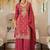 Women Ethnic Motifs Embroidered Panelled Mirror Work Kurta with Palazzos & With Dupatta