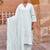 Floral Embroidered Thread Work Pure Cotton Straight Kurta With Trousers & Dupatta
